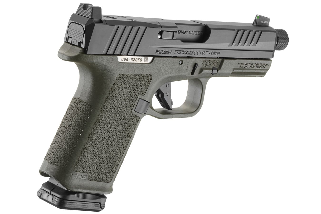 RUGER RXM 9mm Pistol with ODG Magpul Frame and Threaded Barrel